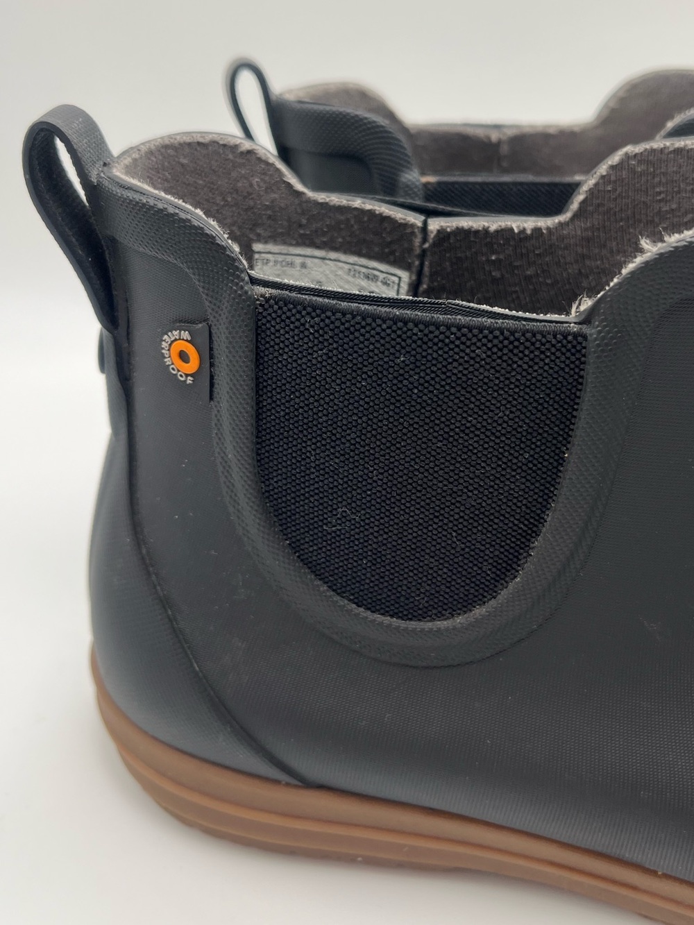 Bogs Women’s Sweetpea II Chelsea Waterproof Rain Boots Black Ankle Booties 8 - Picture 6 of 12